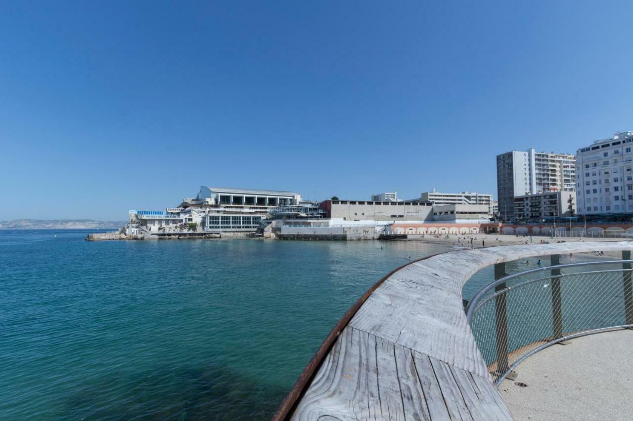 Stud Terras Ville Corniche 2 Pers Stat Gratuit Rue Modif Suivt Possib Et Accord Exclusif Marseille Eksteriør bilde